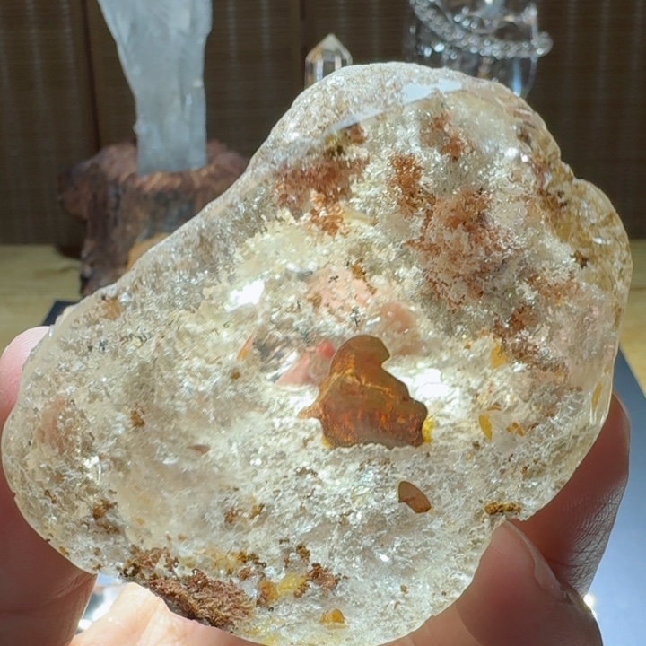 水晶水晶原石章料未镶嵌