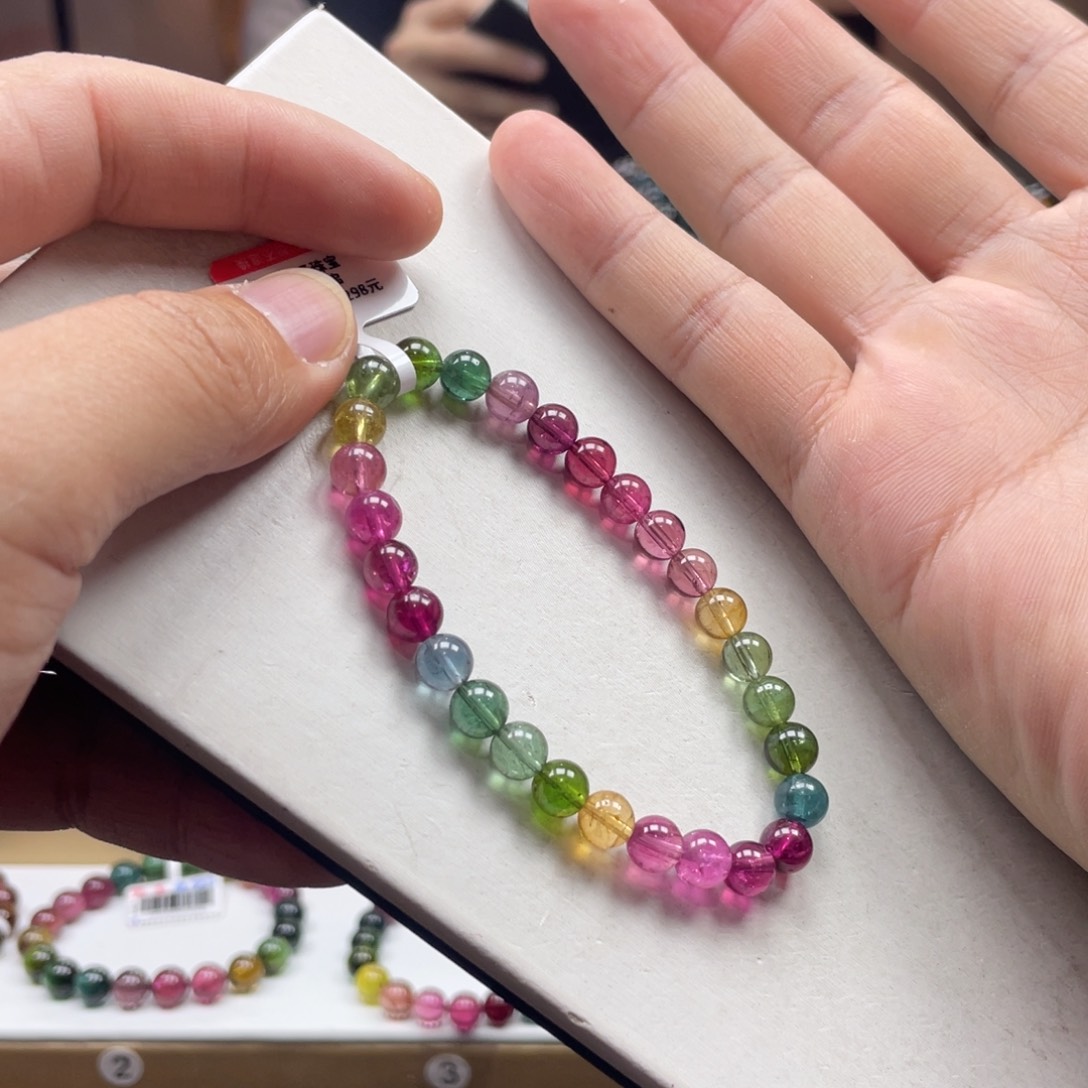 碧玺手串未镶嵌6.8mm.mmmmmmmmmm