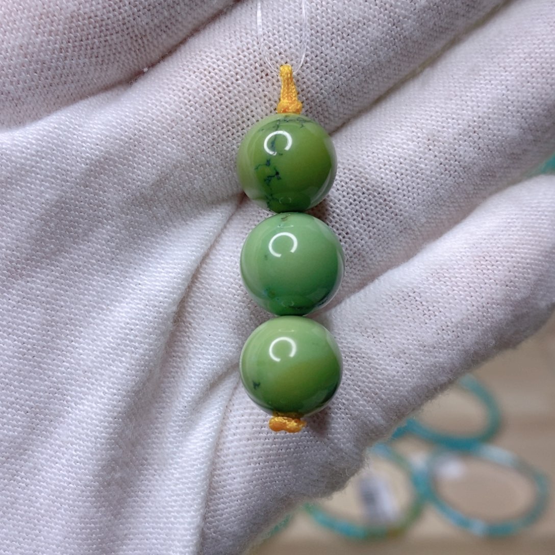 绿松石珠子未镶嵌