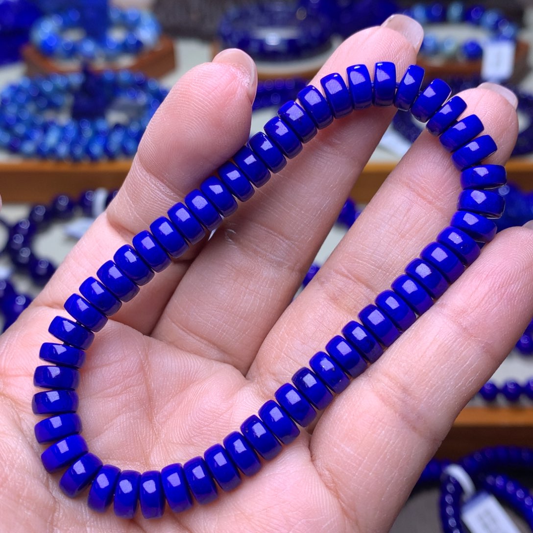 青金石手链未镶嵌7m