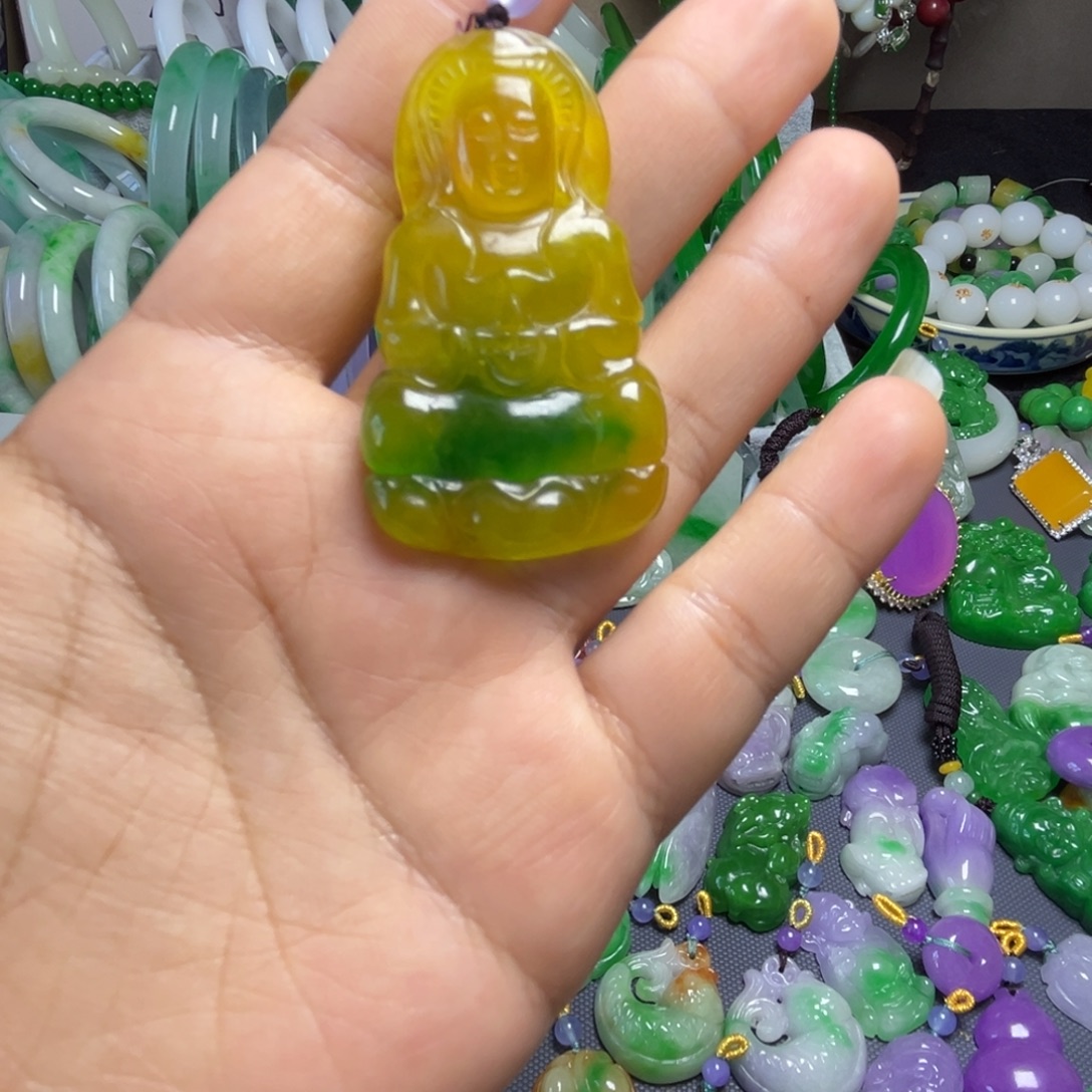 翡翠未镶嵌手链翡翠未镶嵌颈饰手饰挂件