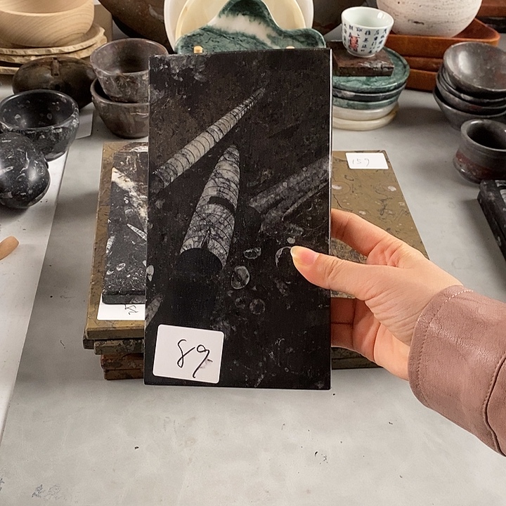 大***睿化石角石茶盘干泡台