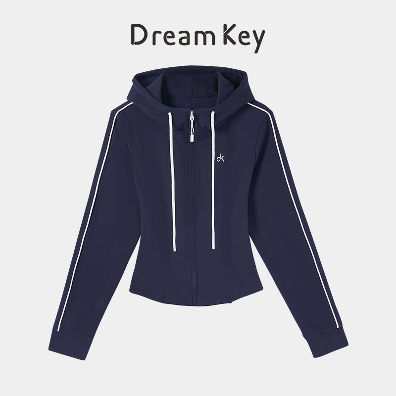 2025拉链连帽外套防风休闲运动健身时尚修身户外上衣7311