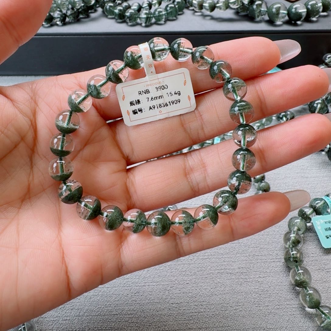 水晶手链未镶嵌雪*?天然