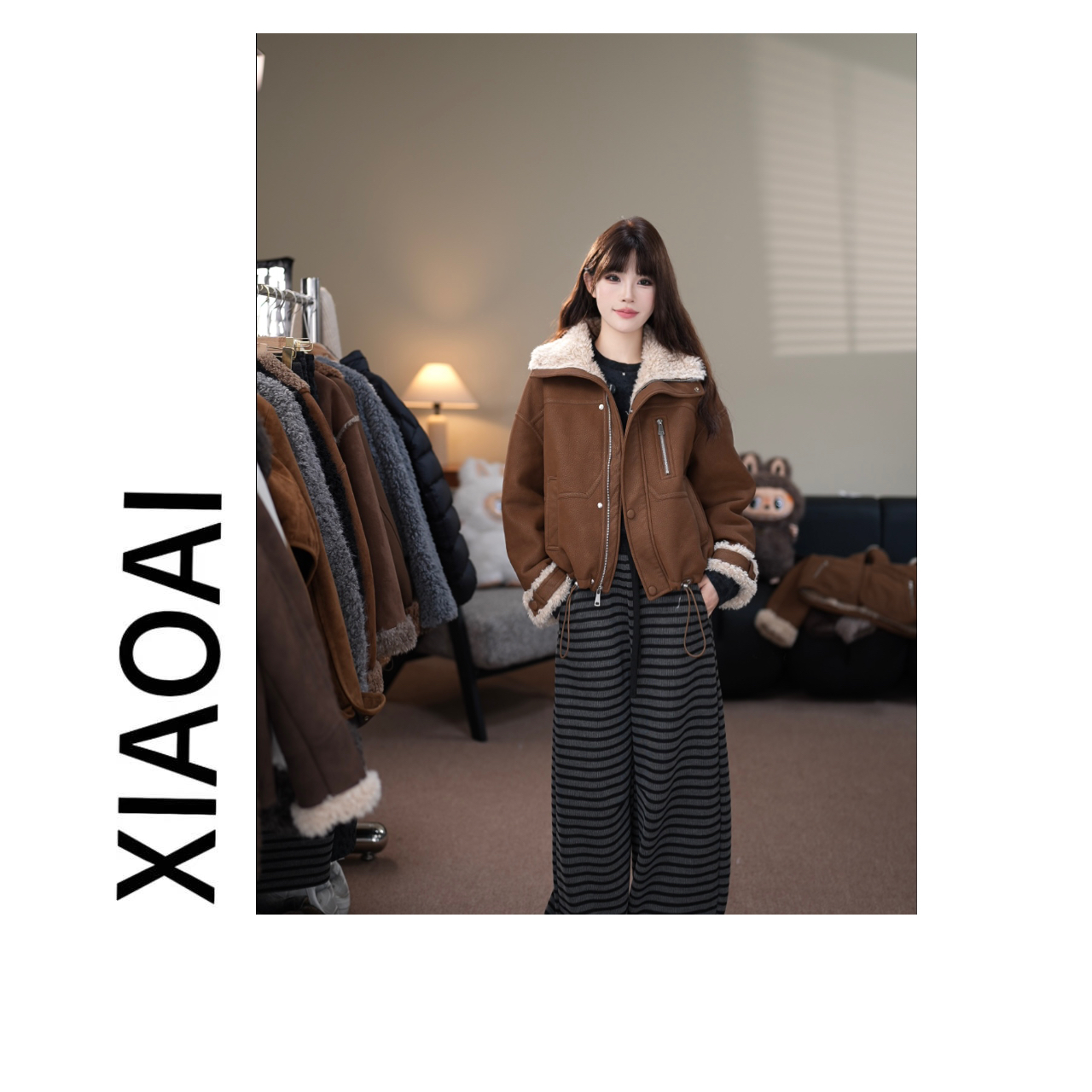 XIAOAI 2025秋冬新款高定时尚显瘦外套A2816790