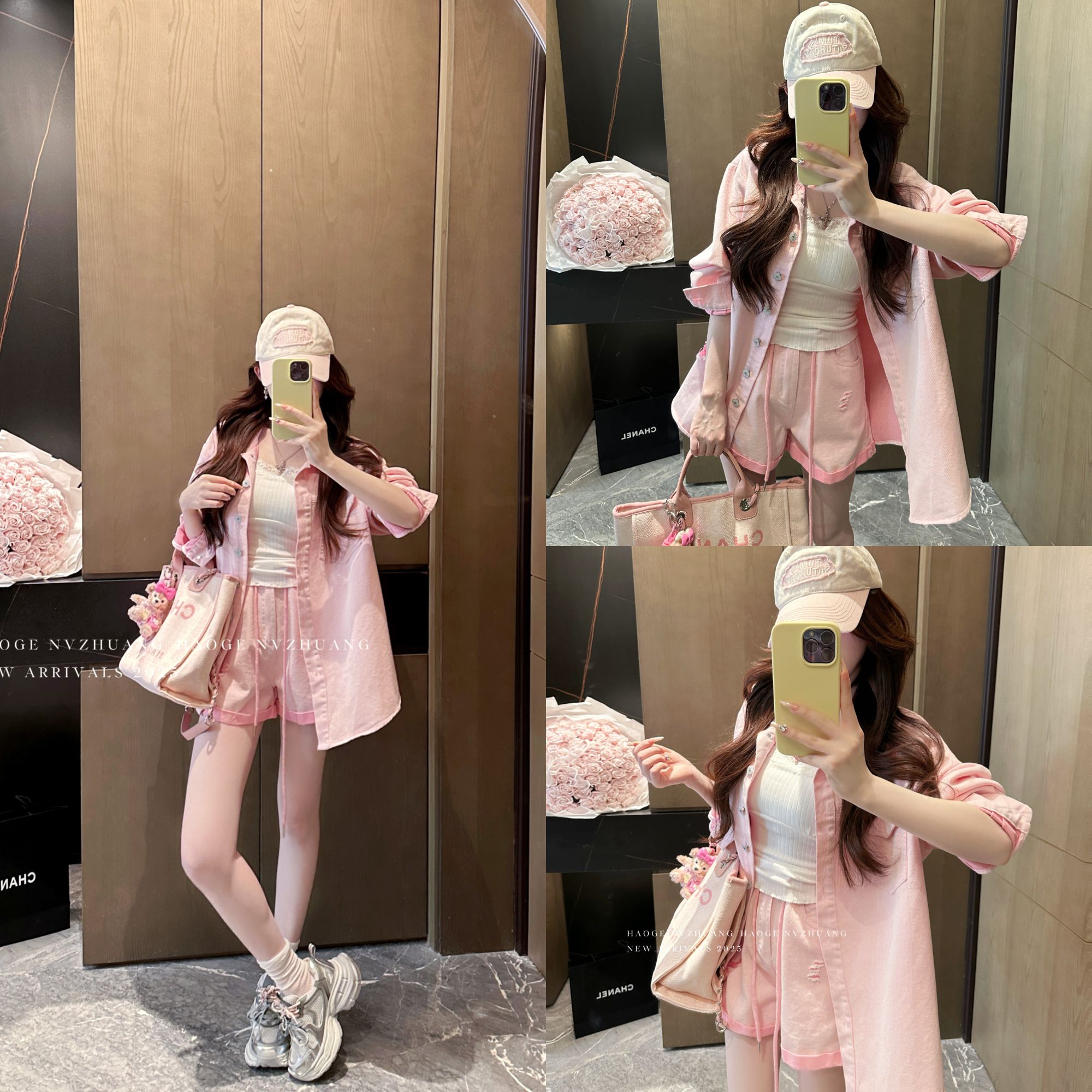 冰冰●约会日C5TZ1957A外套+短裤预