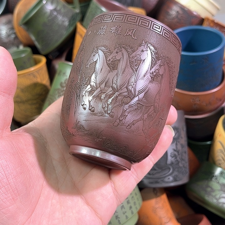 茶杯紫砂全手工紫砂主人杯