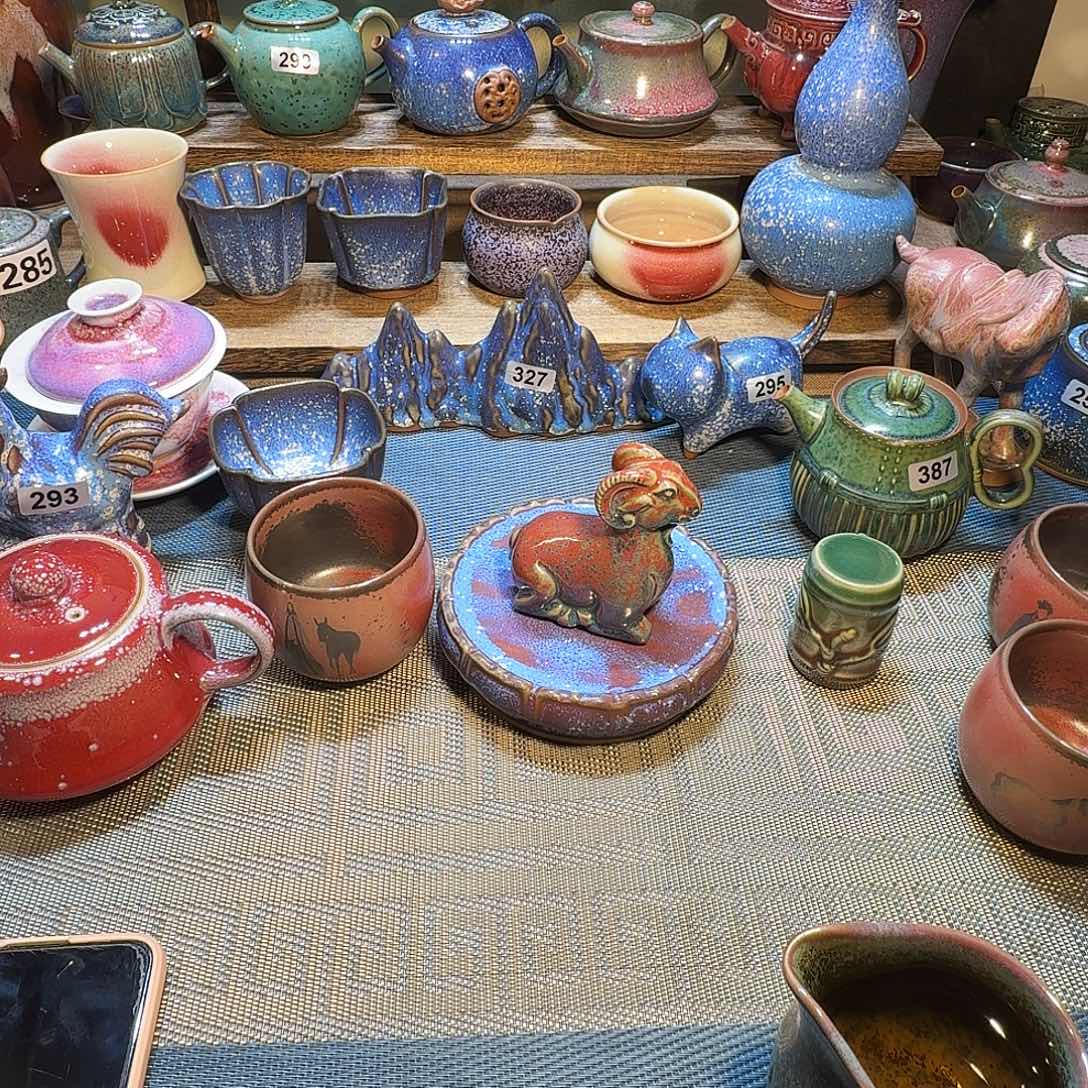 向***。茗欣钧窑高温钧瓷