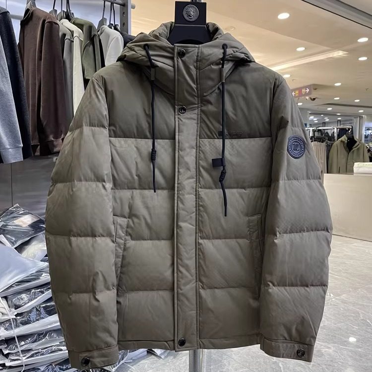 （038）90白鸭绒商务休闲百搭保暖男冬季连帽羽绒服品牌撤柜代工