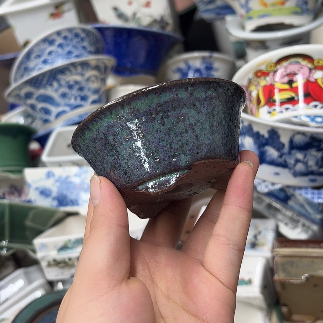 紫砂花盆698号瑕疵9/4cnm