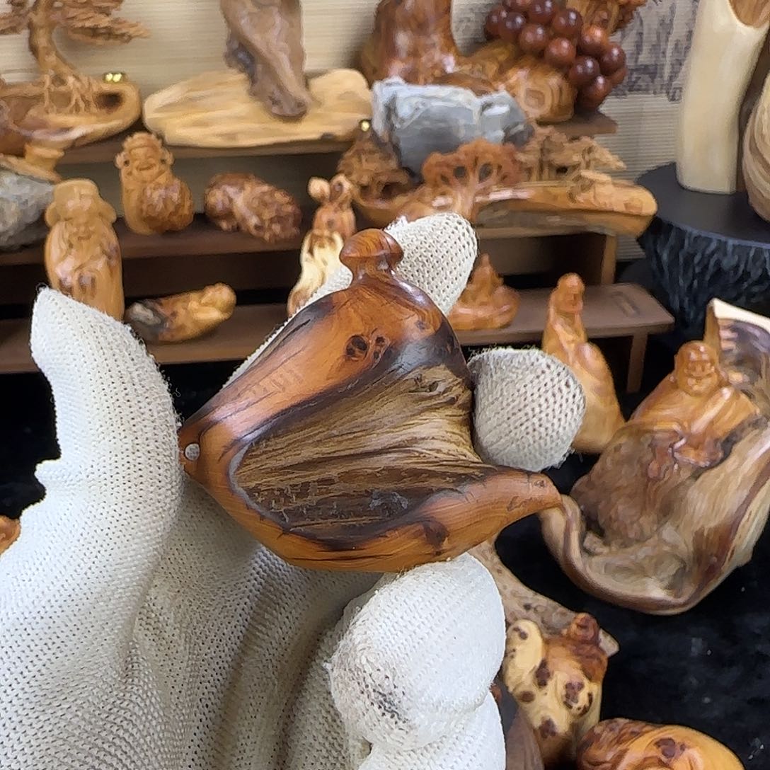 柏木（崖柏）摆件，手把件