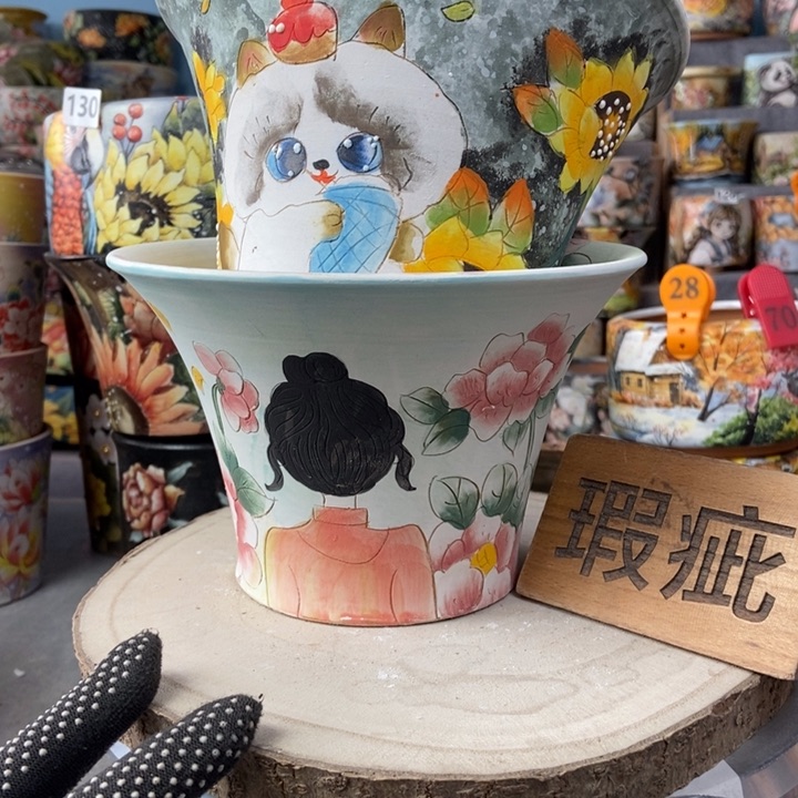 红陶景德镇艺术手绘作品
