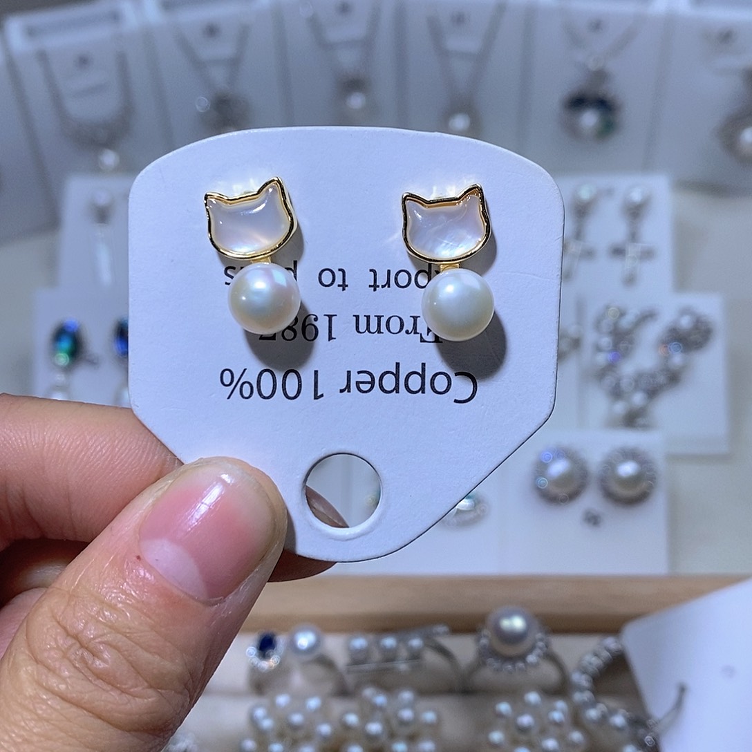 耳饰未镶嵌淡水珍珠