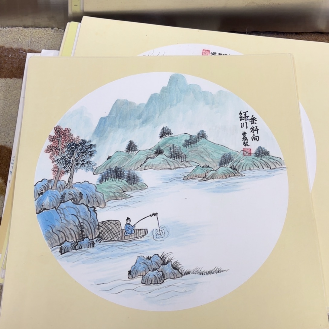 国画38-38卡纸作品童