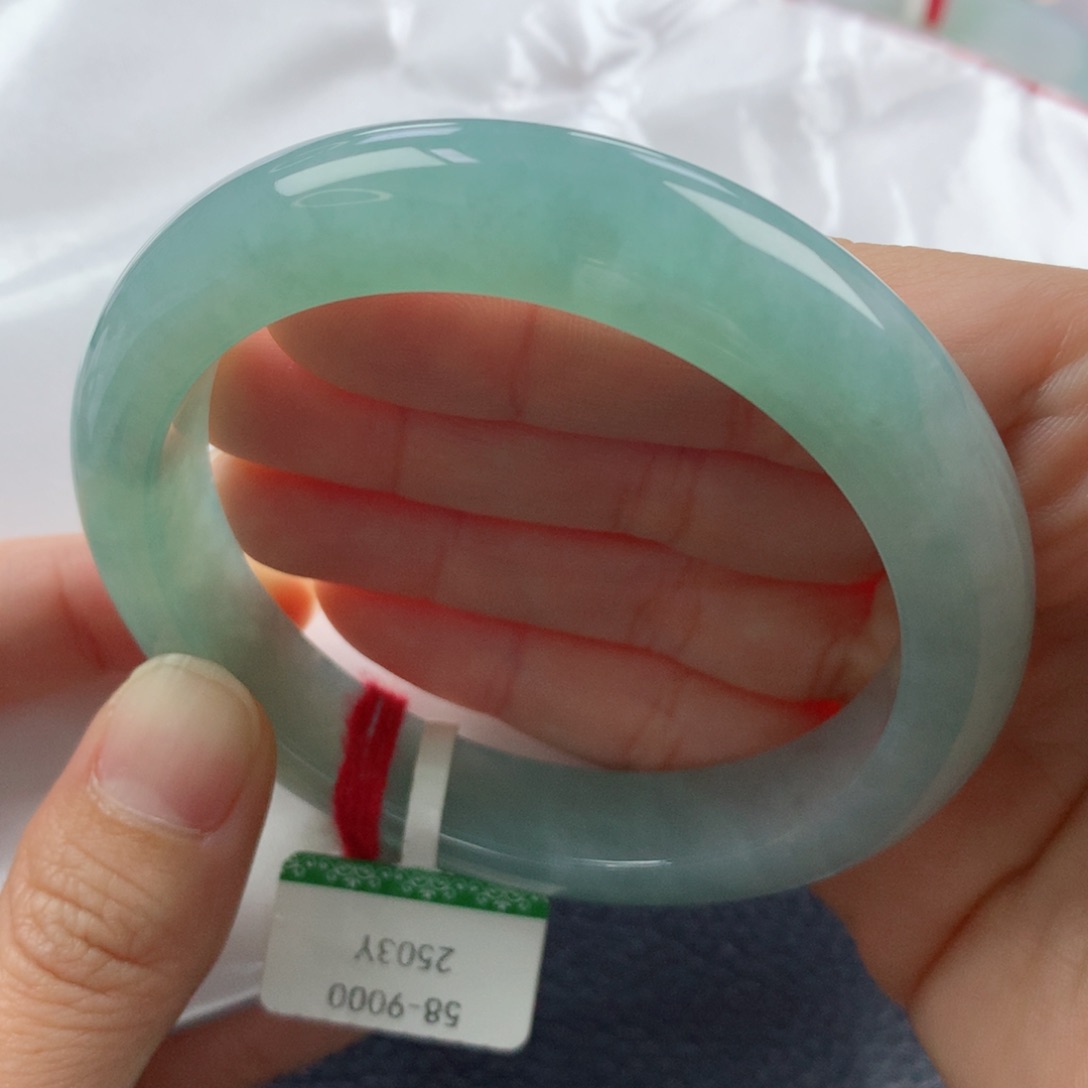 未镶嵌手镯翡翠缅甸天然翡翠A货58正