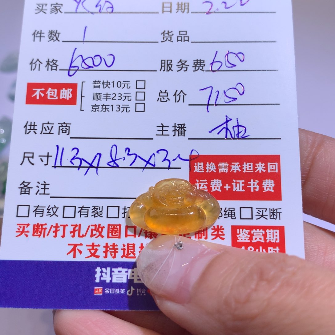 翡翠颈饰未镶嵌火****