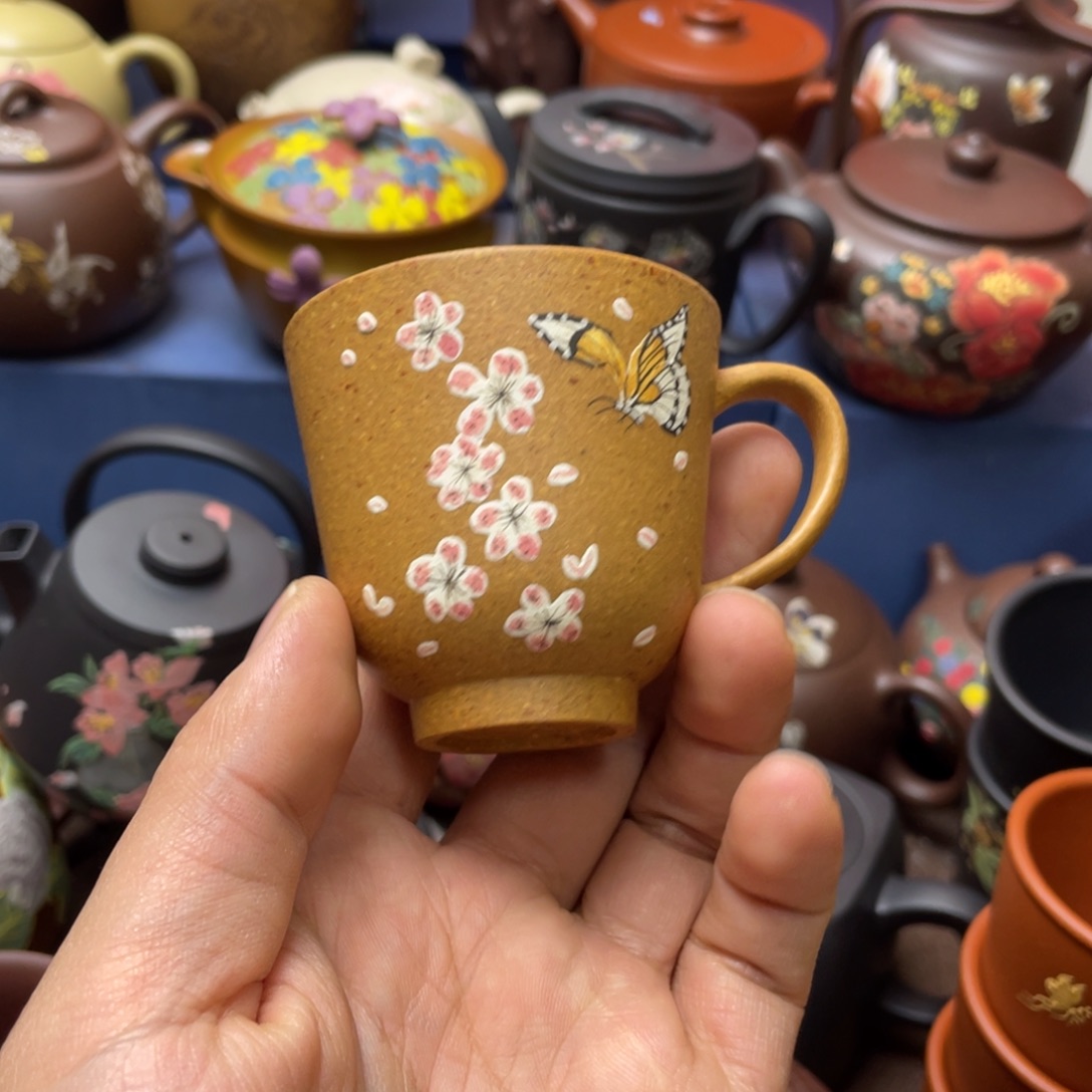 红泥茶杯紫砂主人杯80cc