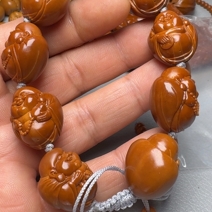 橄榄核手串画****眠橄榄核666