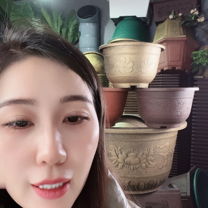 圆50口径花盆四个