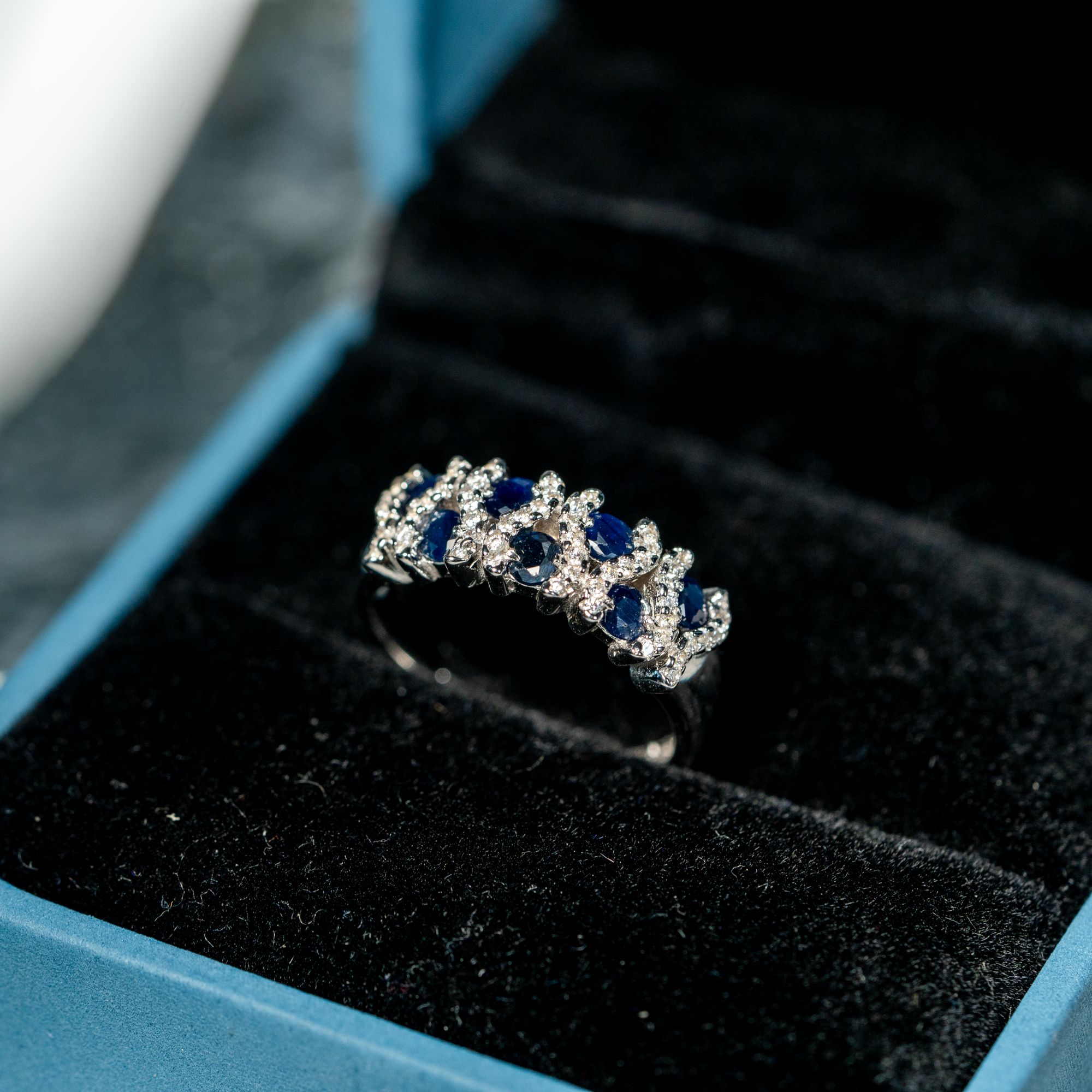 50425-GSDCP9天然蓝宝石戒指