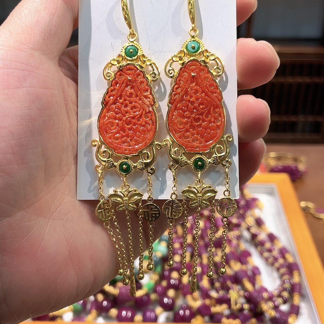 锦纶非金属耳坠耳饰