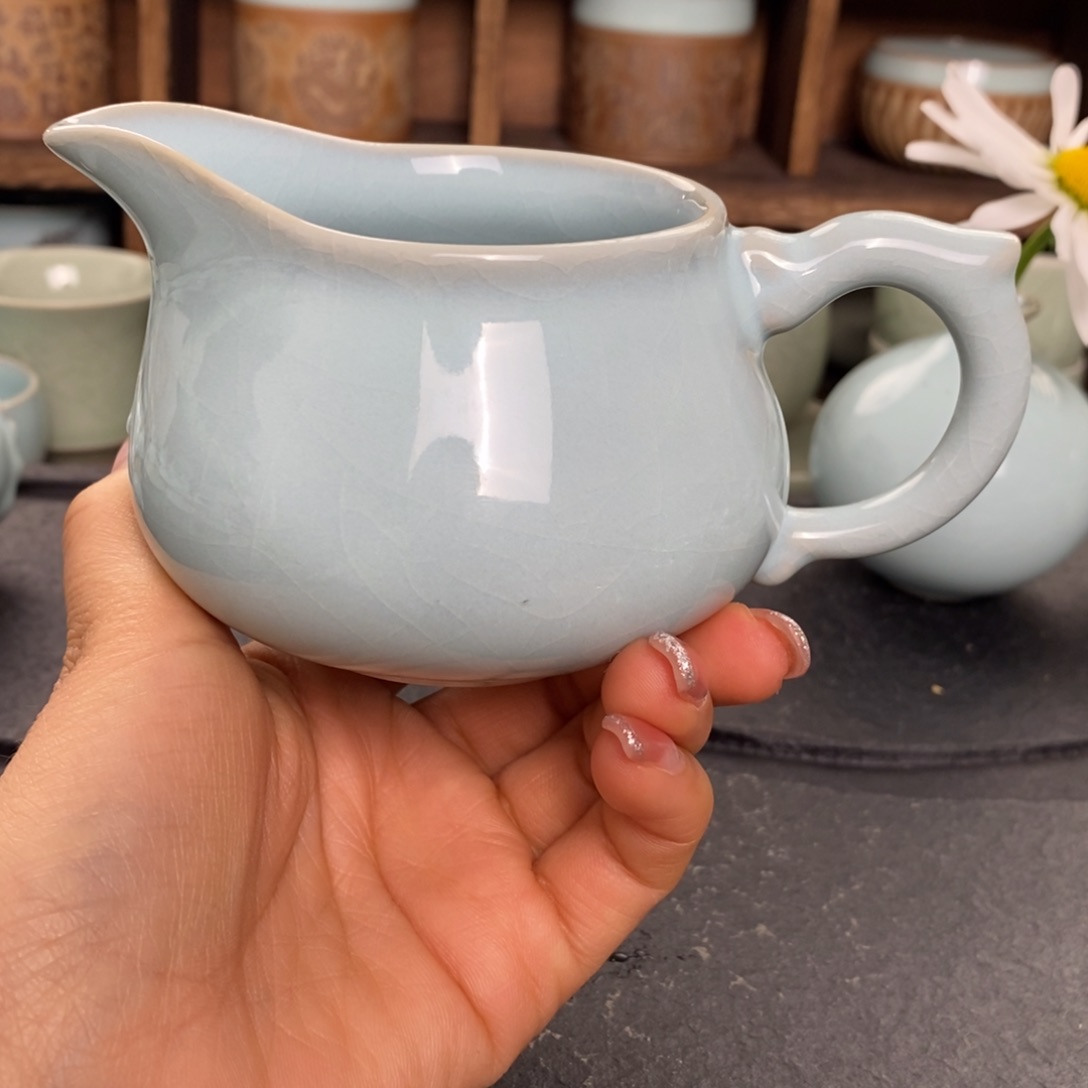 【闪购商品】天青龙把手公道杯微微瑕。。。。。。。