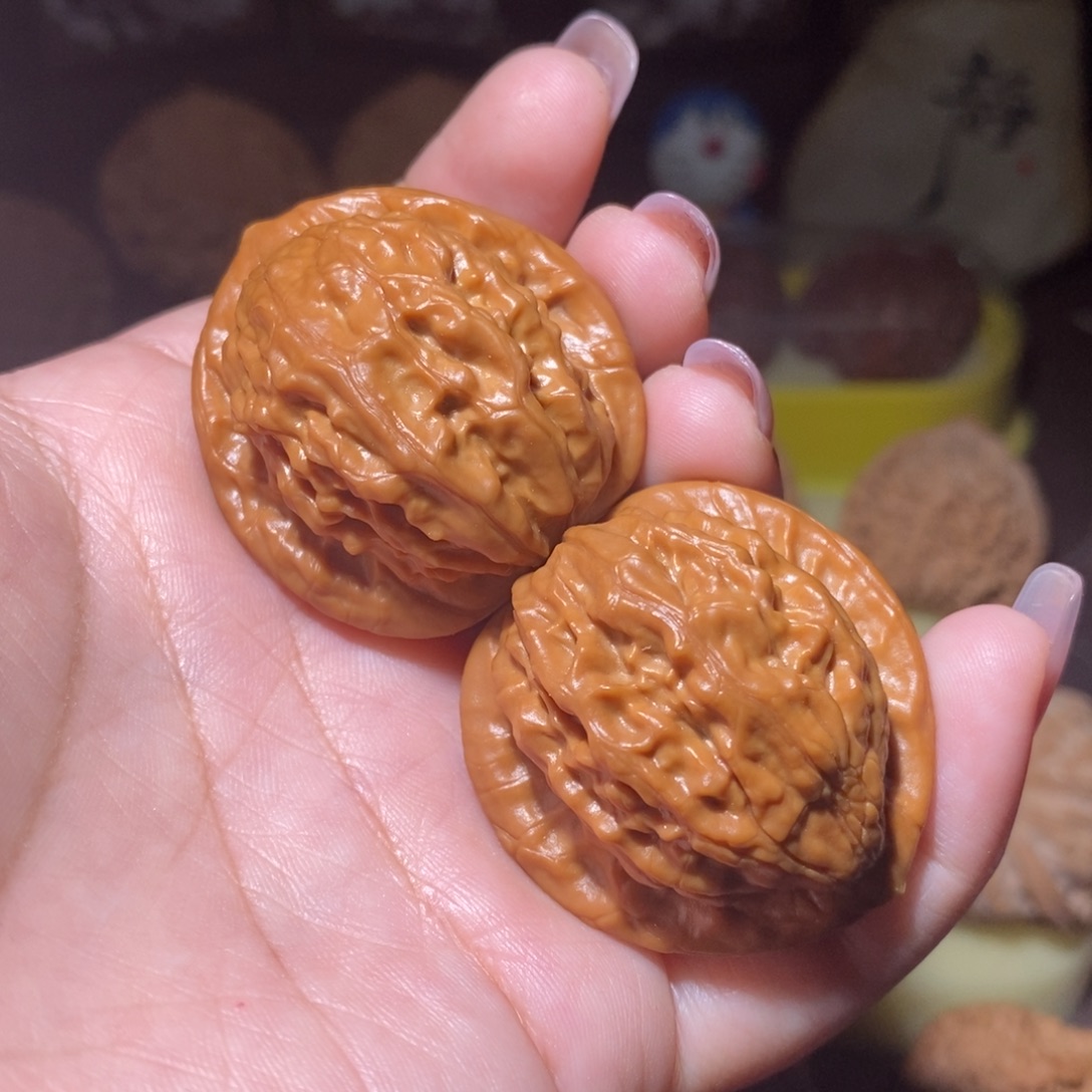 文玩核桃吊坠大红袍36.5