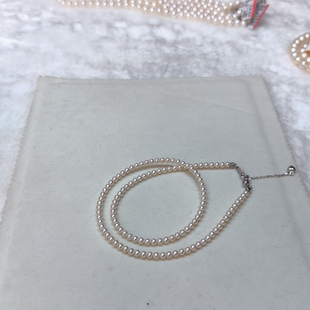 淡水珍珠银S925镶嵌项链