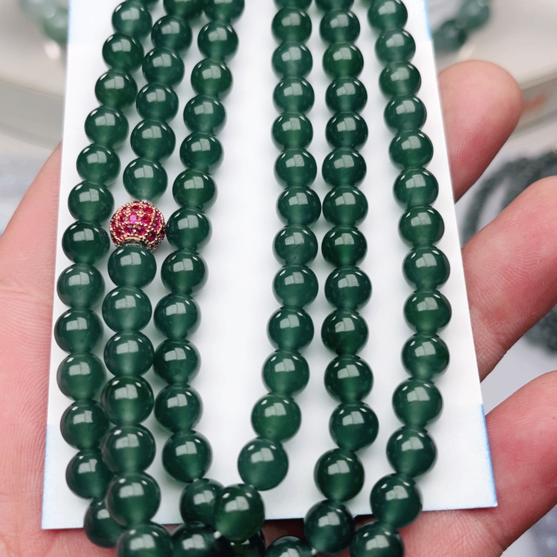 翡翠手链未镶嵌卡7