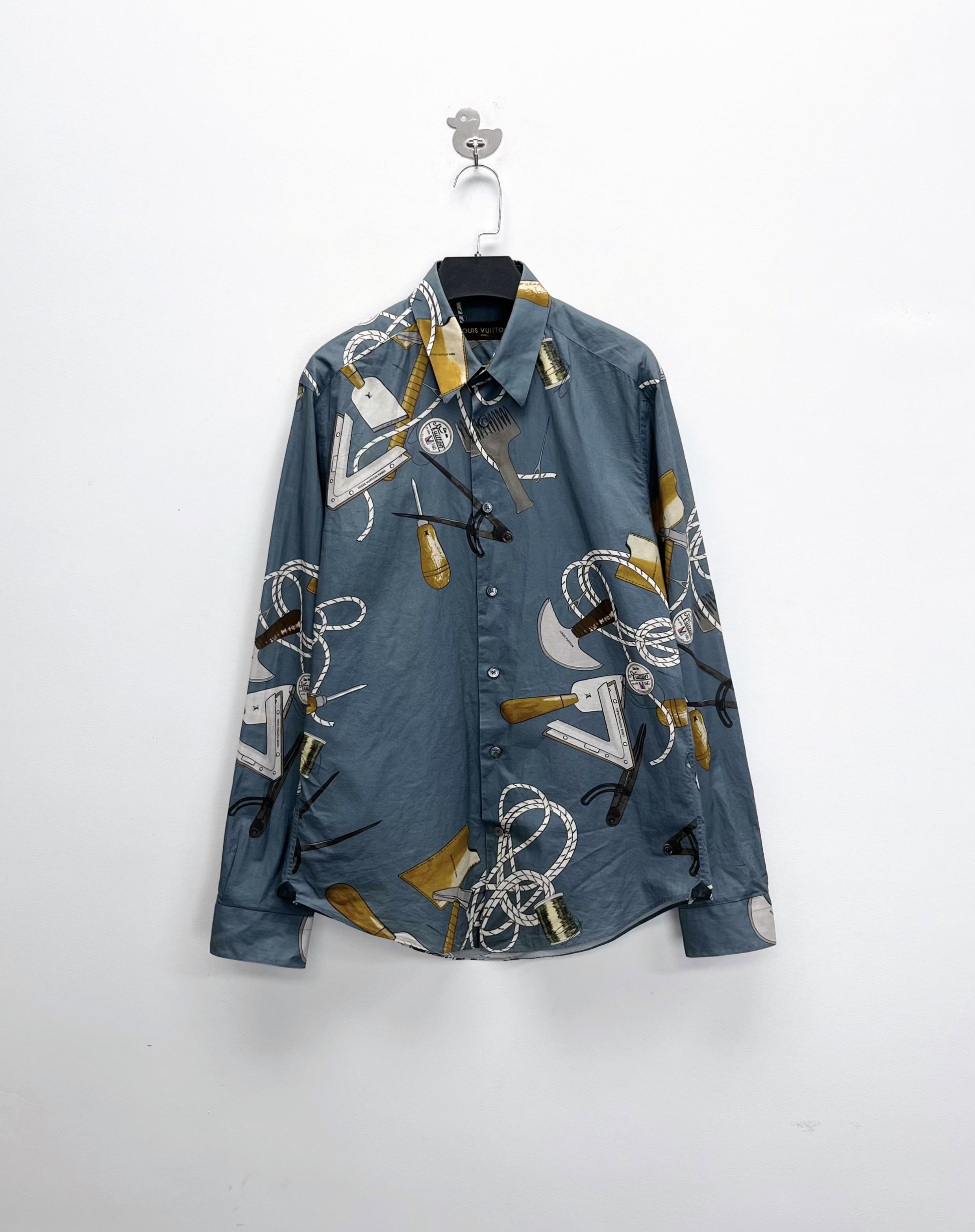 99新 LouisVuitton/路易威登 葡萄籽奢潮/工具满印徽标衬衫外套/S