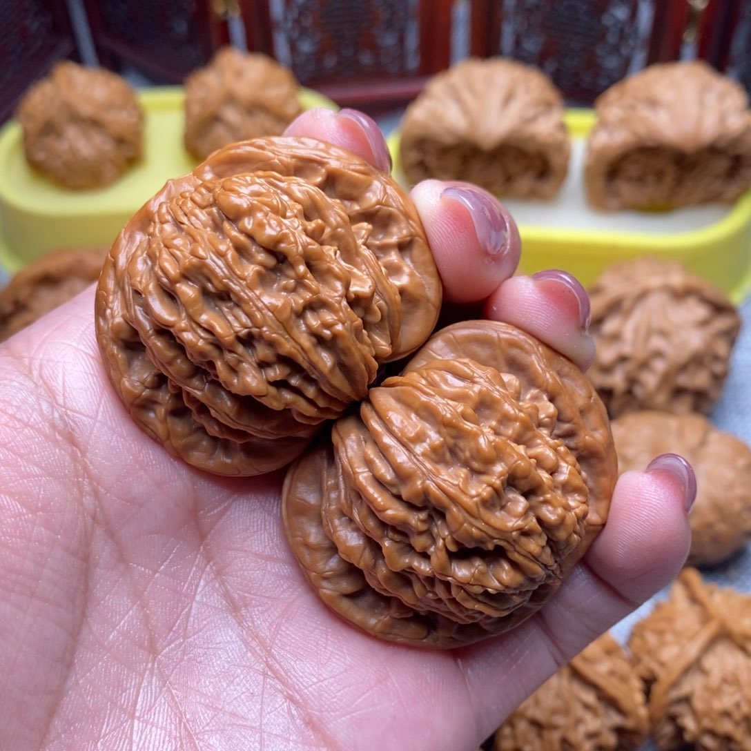 文玩核桃把件红皮南瓜楼43