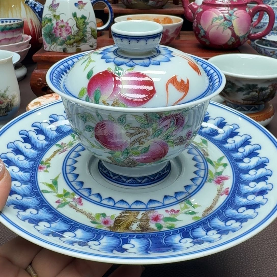 瓷片景德镇仿古手工制作精品展示