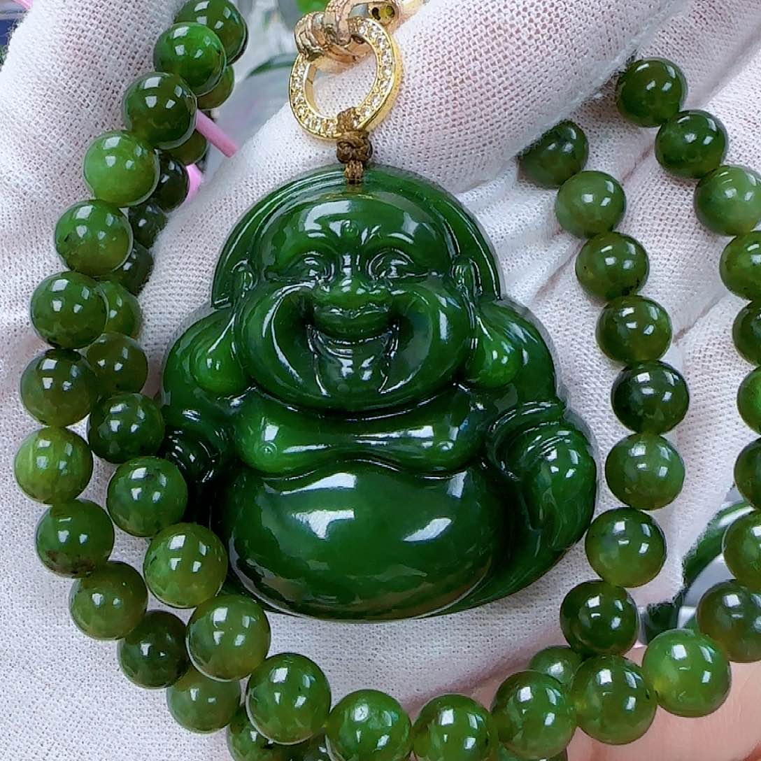 和田玉（碧玉）挂坠未镶嵌