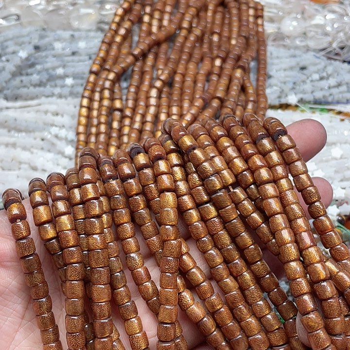 玛瑙/玉髓珠宝半成品未镶嵌一条6.5mm金柳