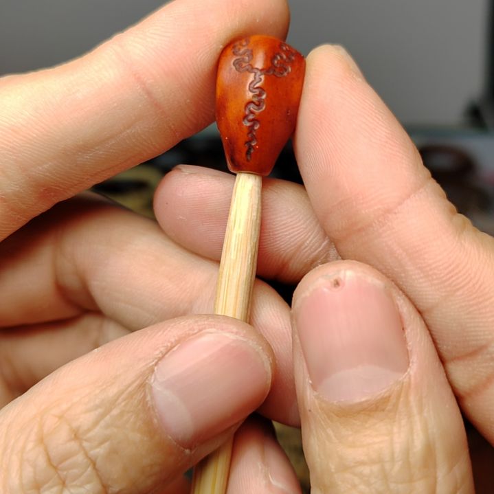 柏香籽/百香籽手串牦牛骨三通