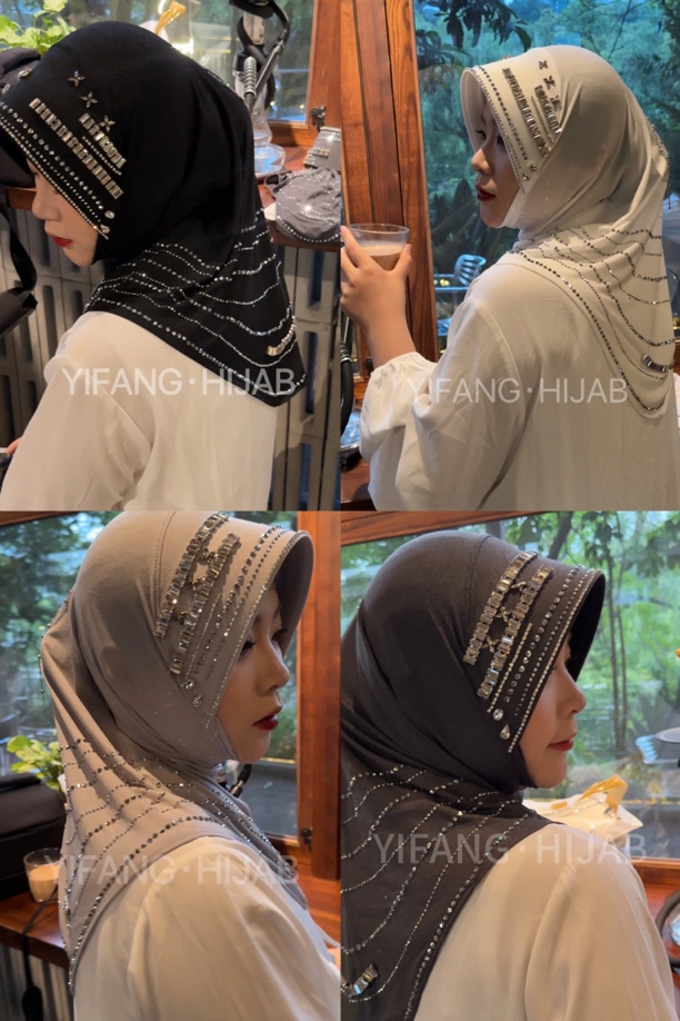 洛克：｜ 硬帽沿重工云南帽檐纱巾高品质质感纱巾