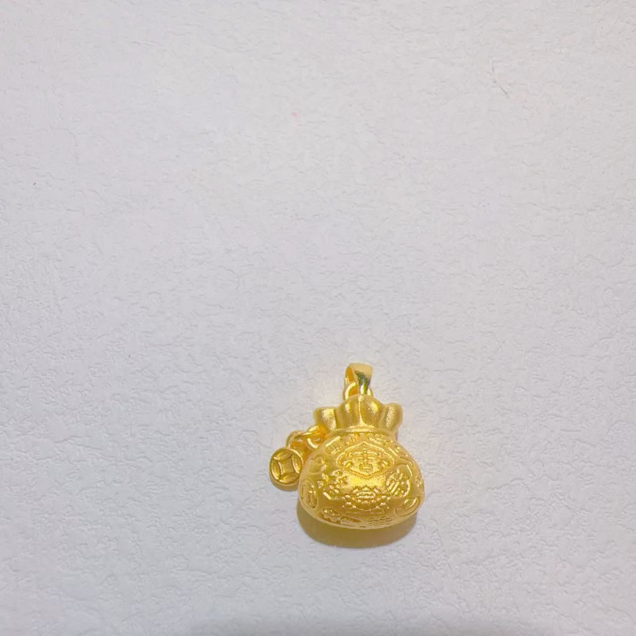 足金福袋挂坠 时尚精致复古吊坠/克数±0.01