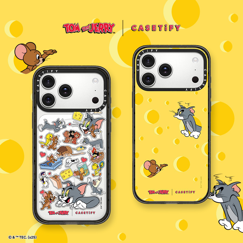 Tom and Jerry x CASETiFY 联名手机壳保护套防摔苹果iPhone16/17