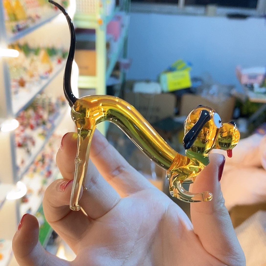 琉璃手工艺品撅腚狗
