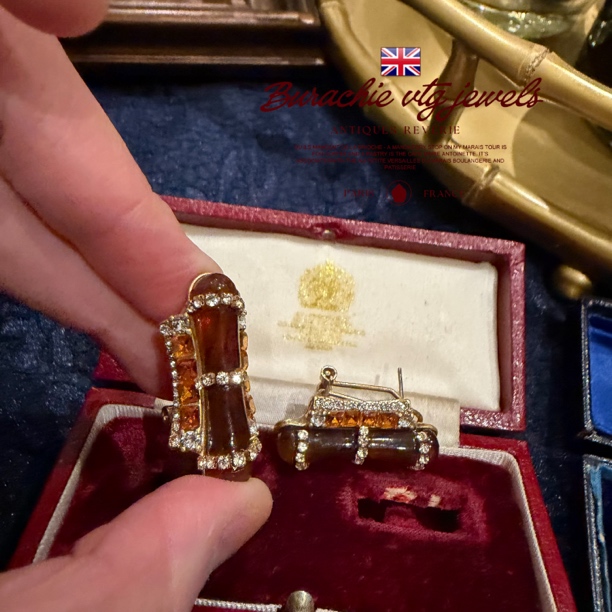 铜合金仿水晶耳饰 【9206】周年珍藏英｜经典原标克拉款CrownFrett