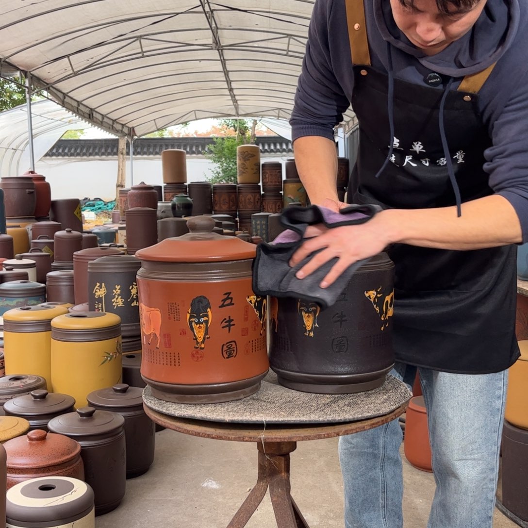 紫砂茶叶罐8 饼茶叶罐