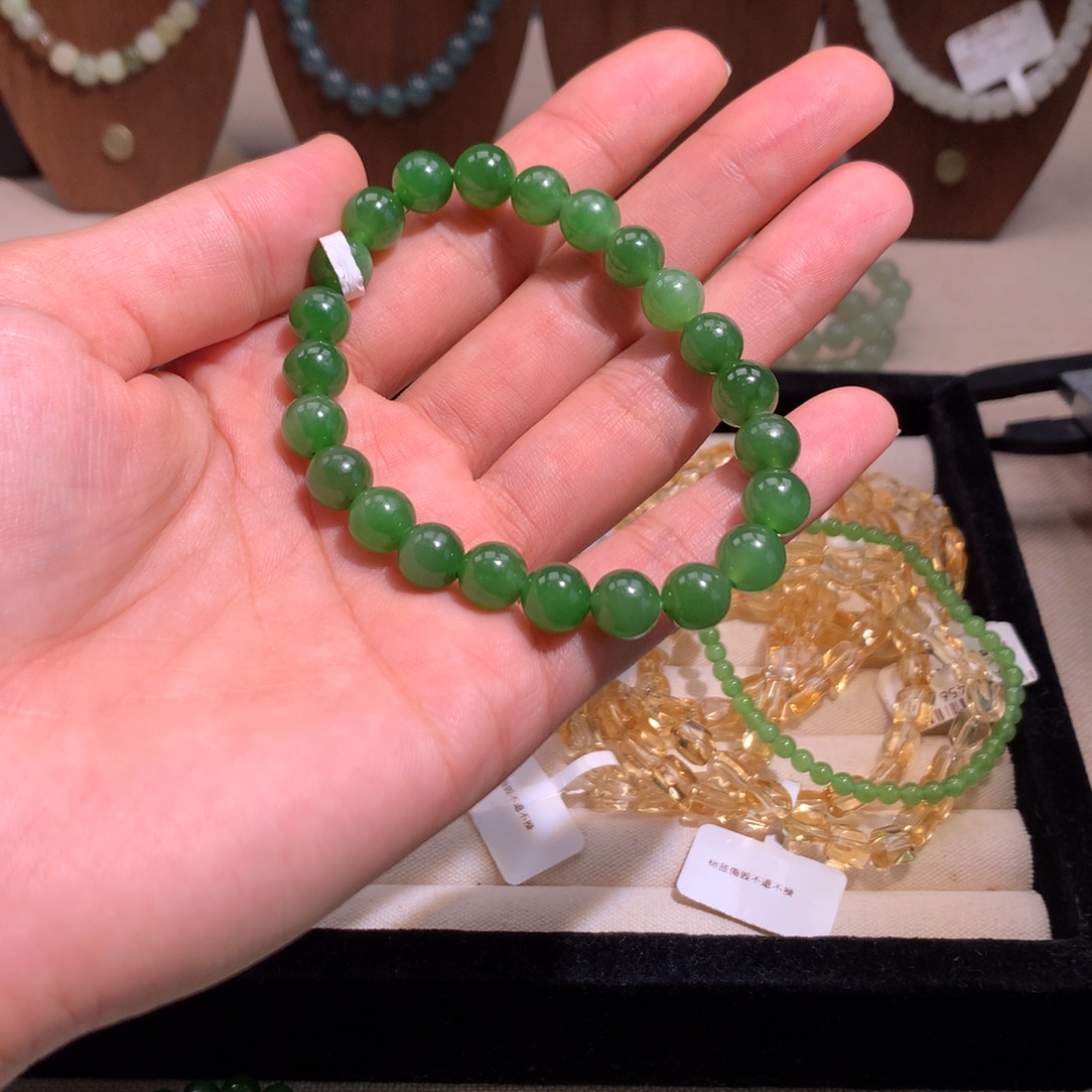 和田玉未镶嵌手链