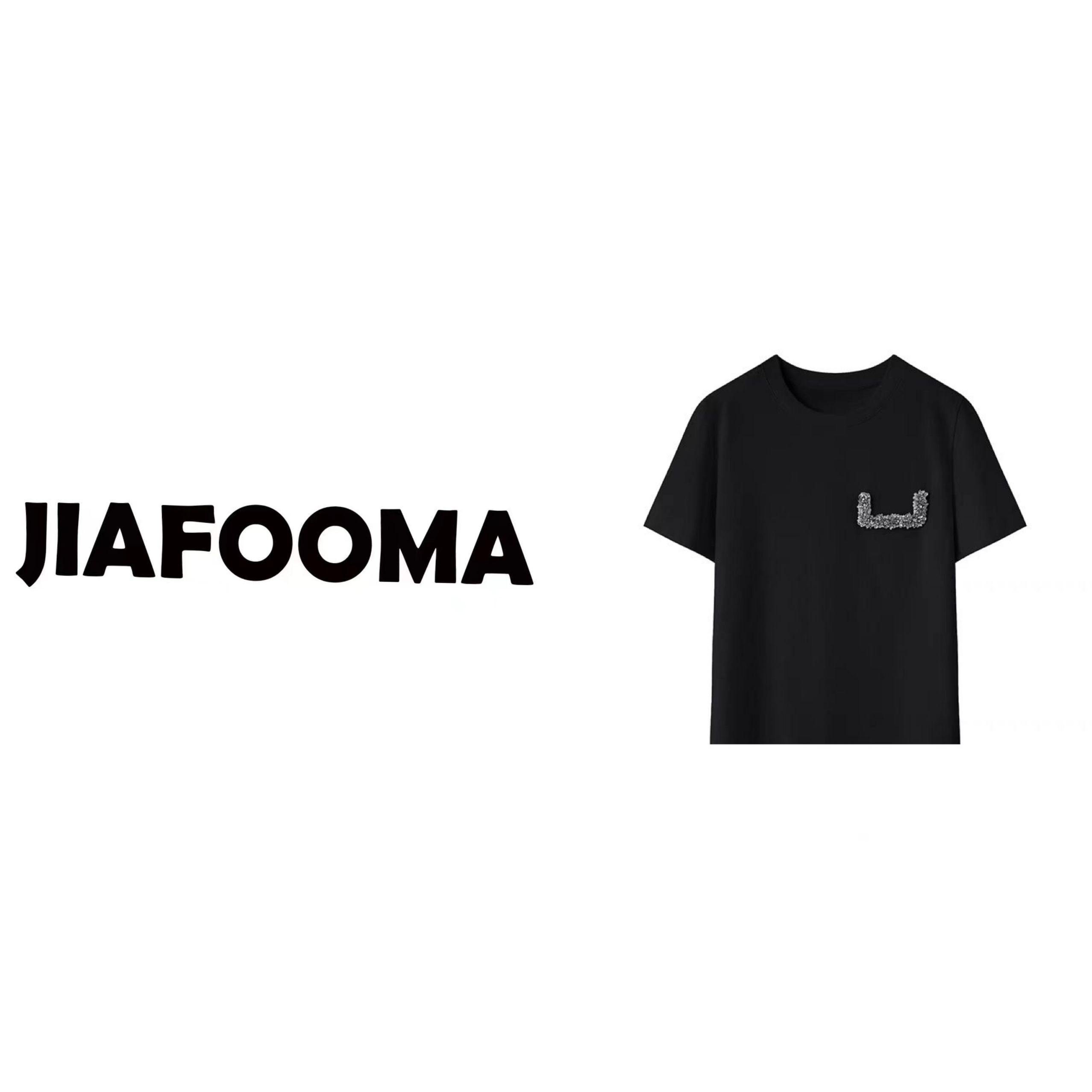 2025春季新设计师款时尚休闲钻饰宽松短袖圆领T恤上衣女