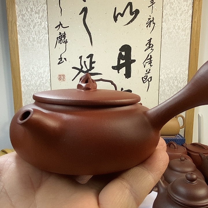 茶壶紫砂侧把微暇