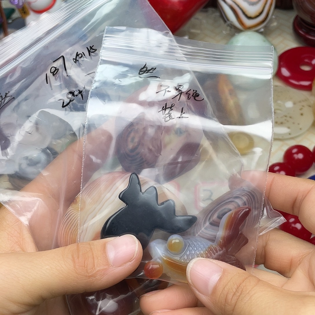 然***物玛瑙/玉髓合金颈饰