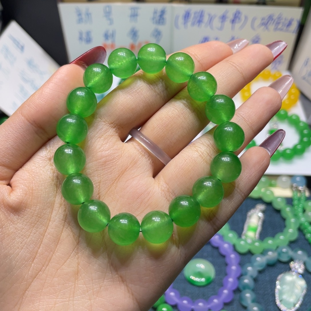 翡翠未镶嵌手链翡翠翡翠