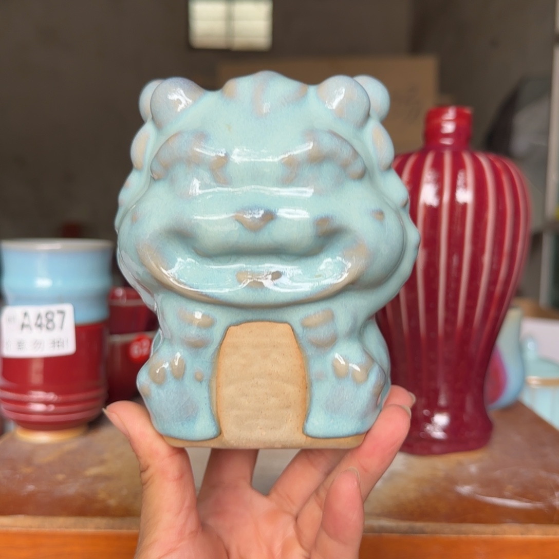 摆件郑家钧瓷摆件微瑕