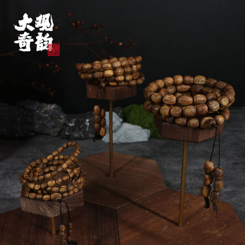 沉香【A喜莺】绿奇楠沉香手串随性海南产区天然饱满品牌多样性发一