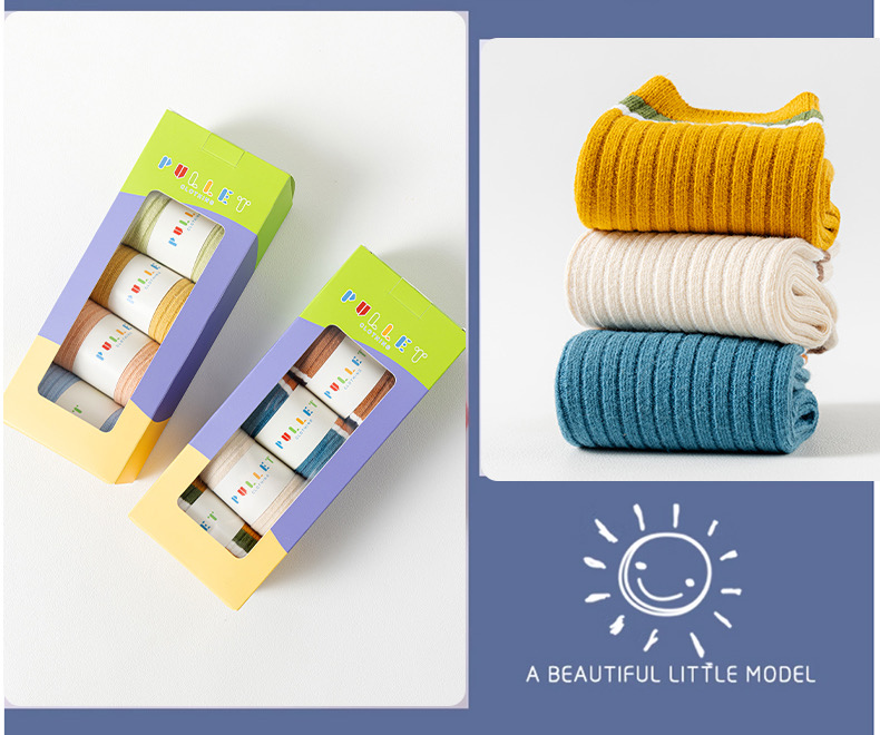 儿童袜子男女童春夏季纯棉纱男宝女宝中筒袜春秋款防臭中大童棉袜