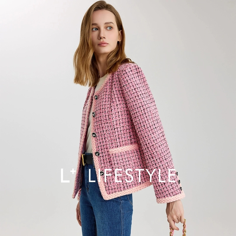 【谷邦L+】lifestyle 小香风法式气质长袖外套 L3355053